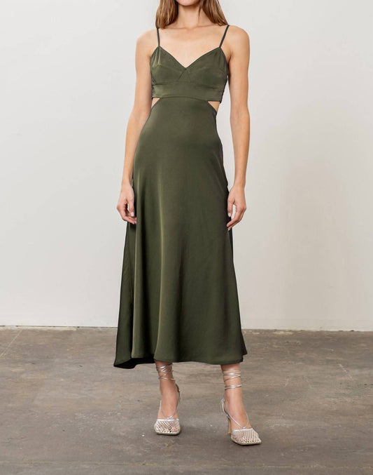 Moon River - Cut Out Slip Midi Dress