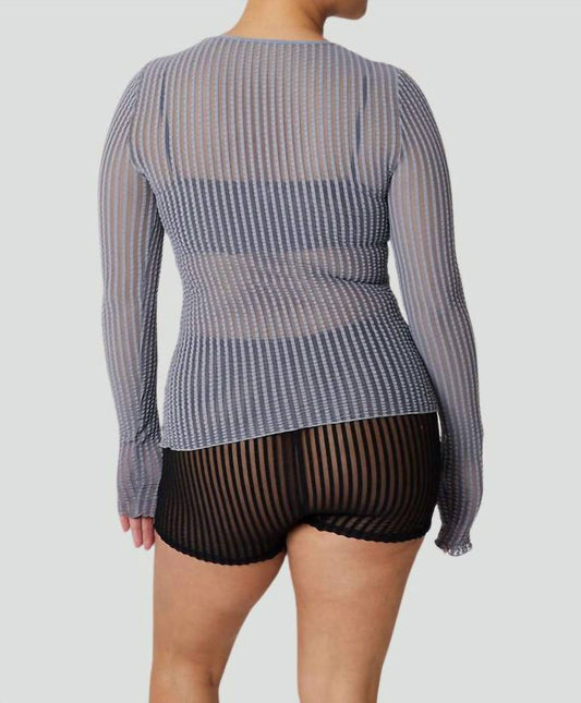 Find Me Now - Women's Addison Mesh Long Sleeve Top