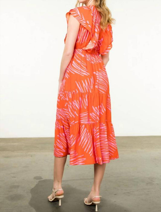 Thml - Flutter Sleeve Tiered Maxi Dress