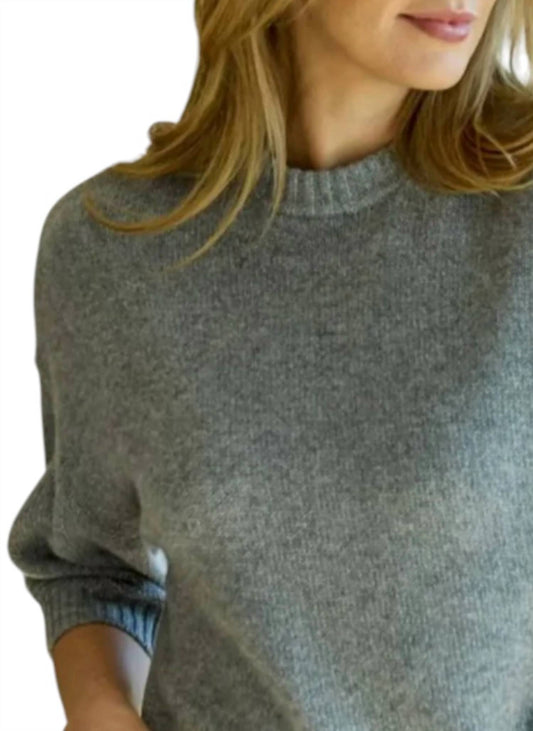 Alashan Cashmere - Sienna Elbow Sleeve Crew With Lurex Sweater