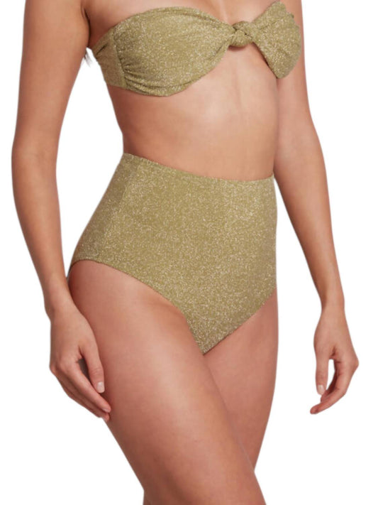 Sauipe - Claire High Waist Bikini Bottom Lurex
