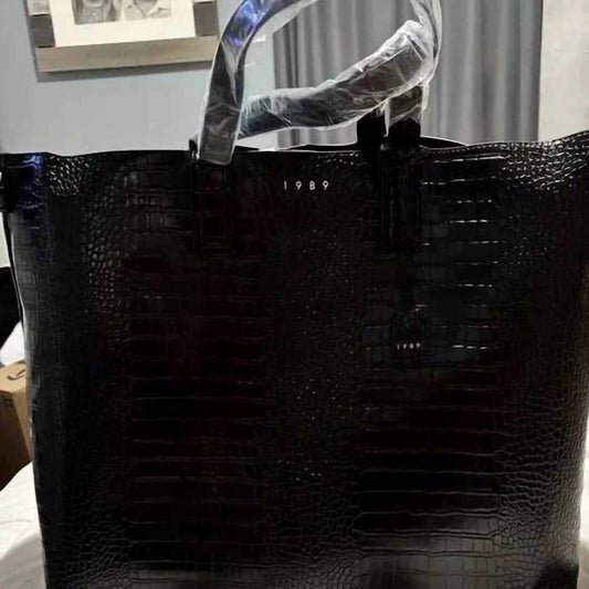 Badgley Mischka - Women's Crocodile 1989 Print Tote