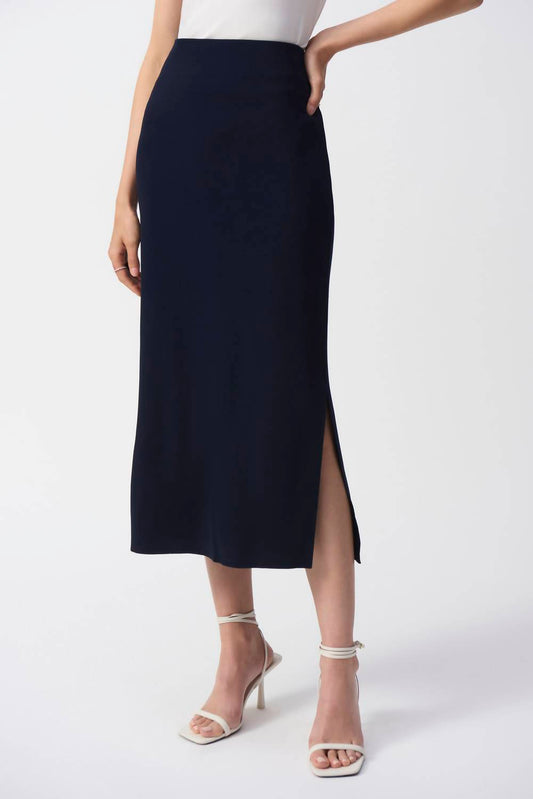 Joseph Ribkoff - Sweater Knit Straight Midi Skirt