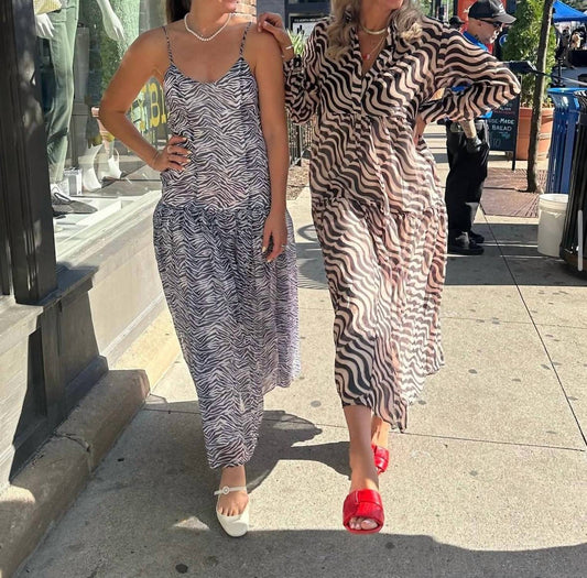 Ghospell - Cecilia Printed Midi Dress