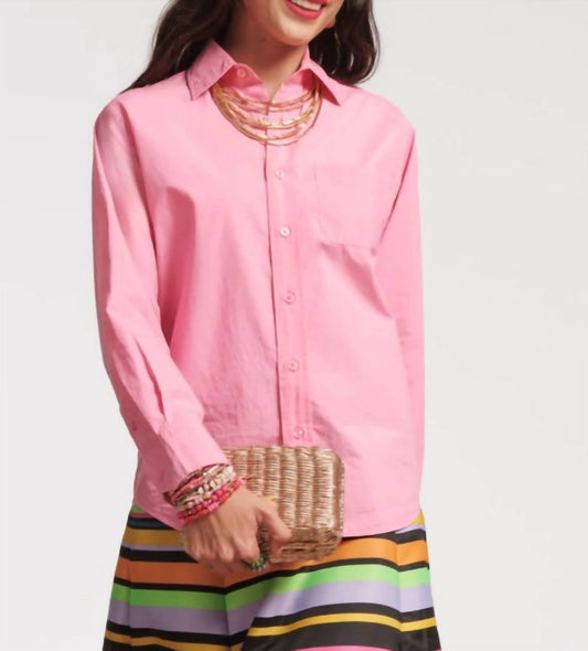 Frances Valentine - Pink Perfect Button Down