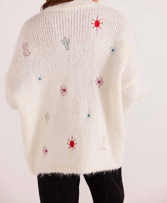 Minkpink - Rosalie Motif Knit Cardigan