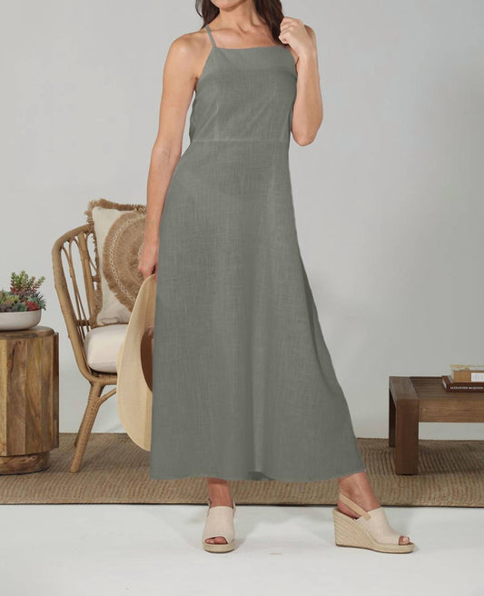 Paparazzi - Linen Blend Empire Waist Maxi Dress