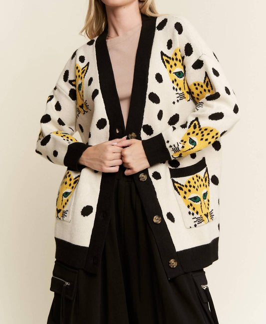 Jade By Jane - Cheetahlicious Cardigan - Plus