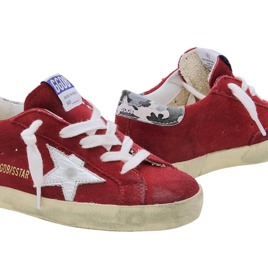 Golden Goose - Kid's Superstar Camouflage Suede Heel Sneakers