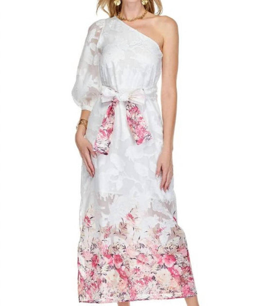 Jade - One shoulder column dress