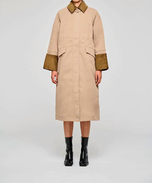 Oofwear - Corduroy Collar And Front Pockets Long Jacket