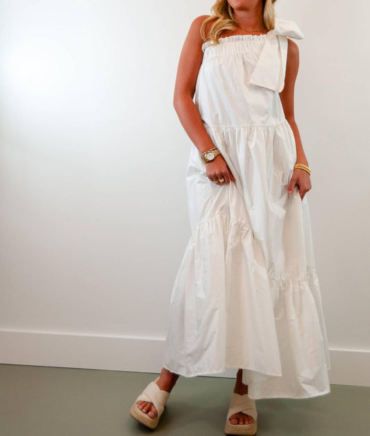 Before You - One Shoulder Ruffle Maxi Dress