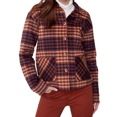 Charlie B - Reversible Plaid Short Jacket