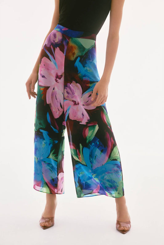Joseph Ribkoff - High Waisted Floral Trouser