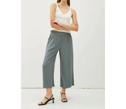 Be Cool - Linen Blend Wide Leg Crop Pants