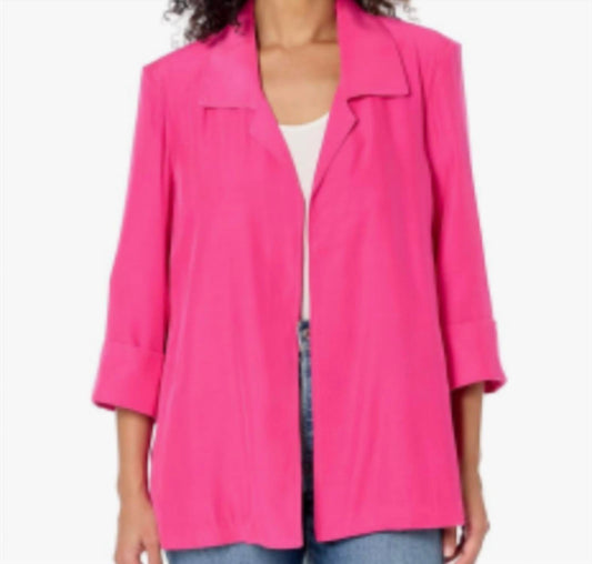 Multiples - Turn up Cuff Swing Jacket