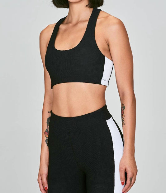 Year Of Ours - Monochrome Waffle Cross Back Bra