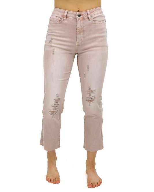 Grace And Lace - Mel's Favorite Straight Leg Cropped Denim Jeans