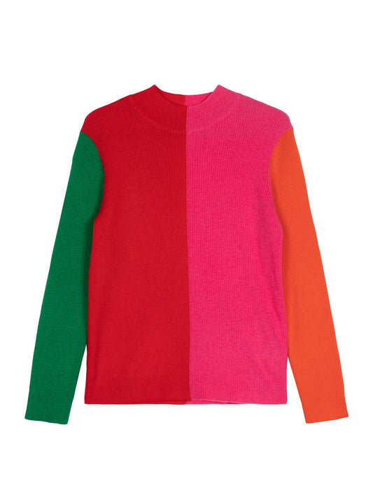 Kids Candy Color-Block Sweater