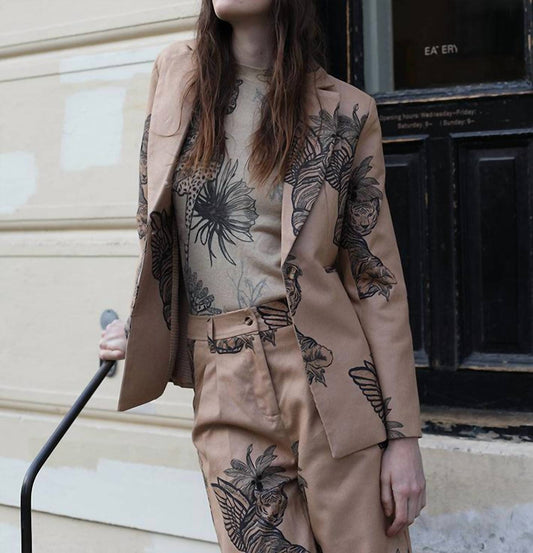 Las Sureñas - Toile De Jouy Wool Blazer