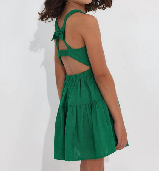 Mayoral - Kid's Cutout Linen Dress