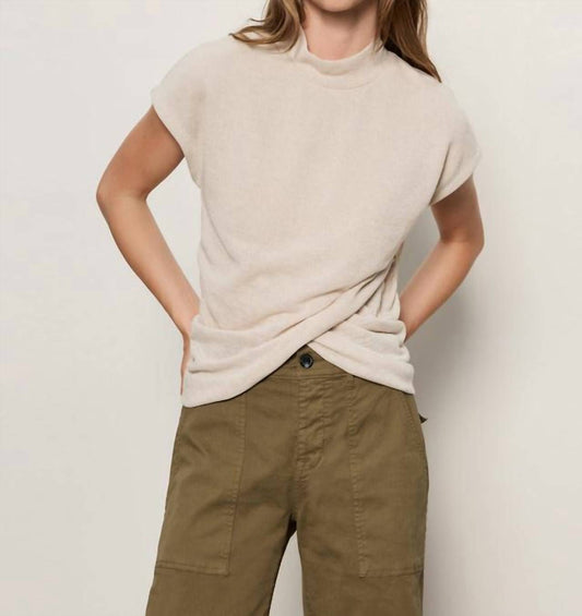 Sanctuary - Draped Sleeveless Mock Neck Top