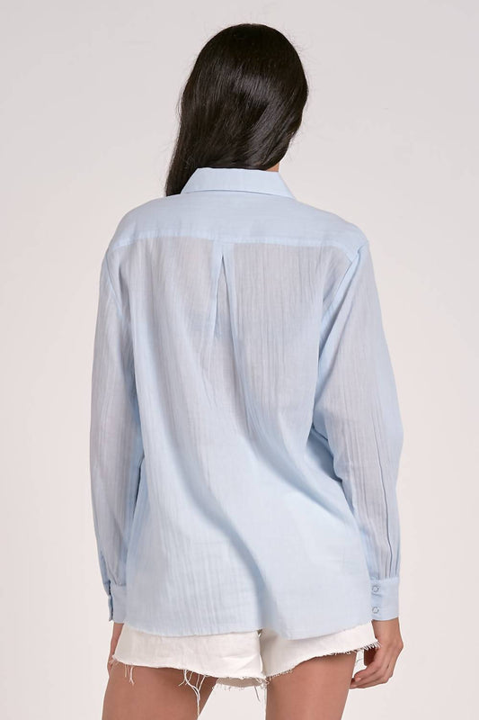 Elan - LIghtweight Gauze Snap Shirt