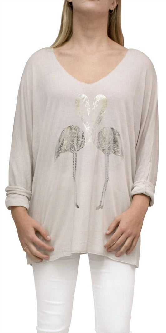Gigi Moda - Flamingo Long Sleeve Top