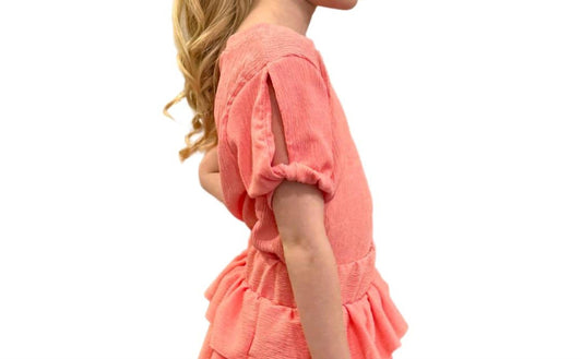 Erge - Girls Crinkled Crepe Top