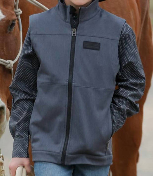 Cinch - Boy's Full Zip Bonded Fleece Vest