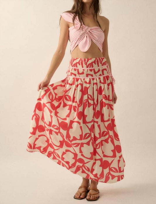 Promesa - Abstract Floral Skirt