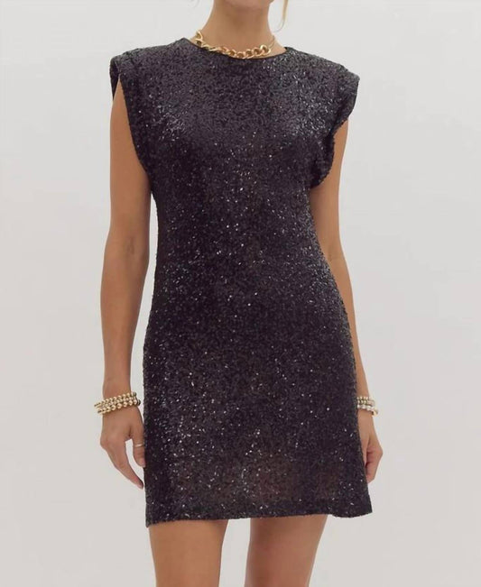 Entro - Classic Holiday Sequin Dress