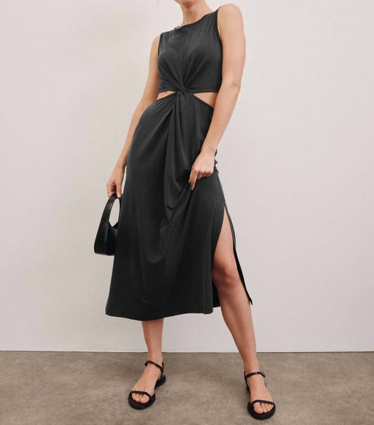 Beyond Yoga - Around The World Front Twist Midi Dress