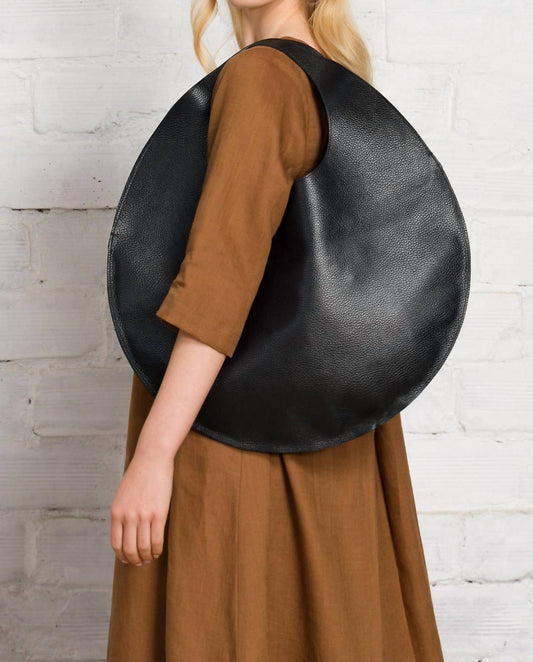 Aakasha - Women's Genuine Leather Round Handbag