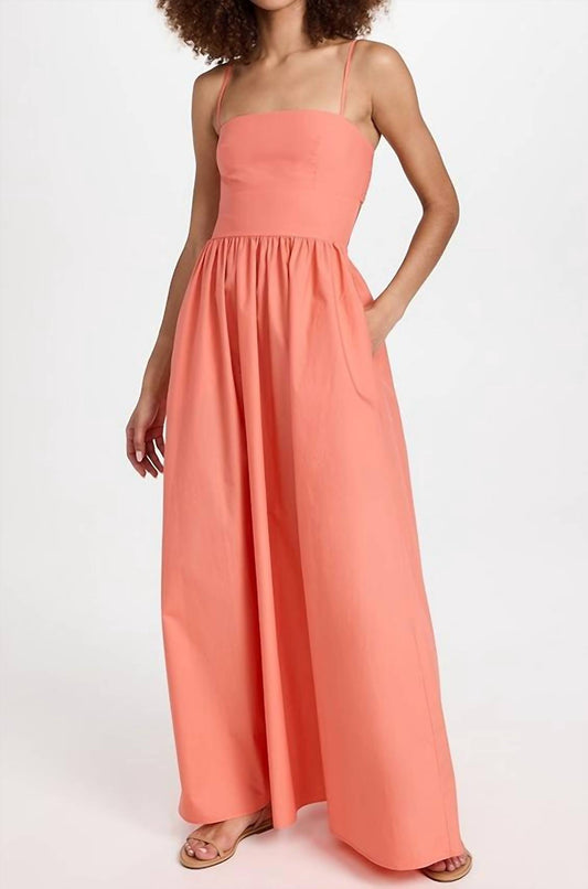 Susana Monaco - Poplin Open Back Maxi Dress