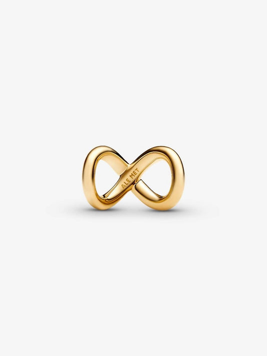 Pandora - Forever & Always Infinity Charm 14k gold plating charm only