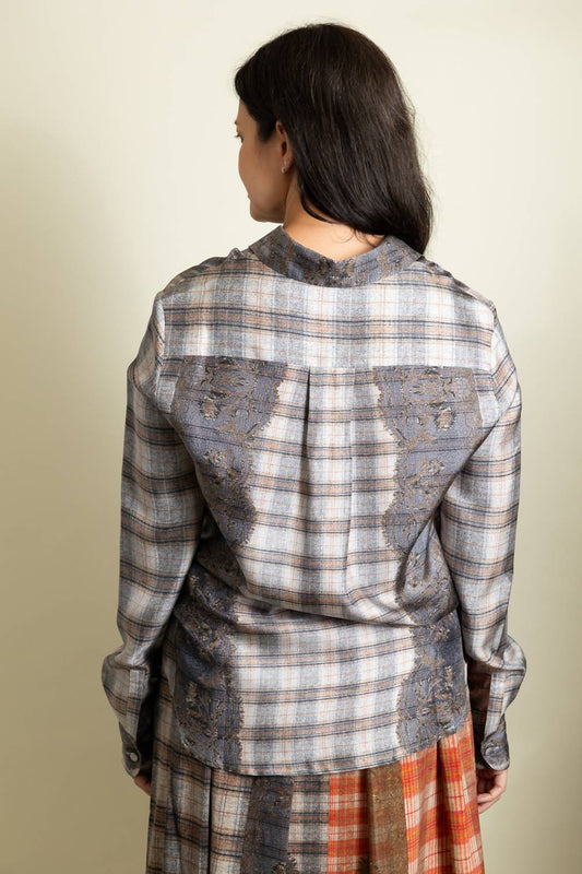 Pierre-Louis Mascia - Lace Plaid Top