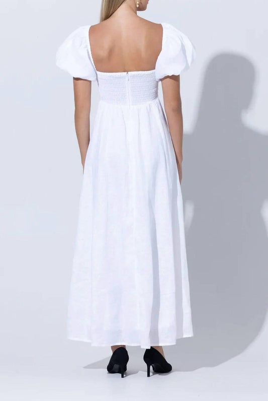 Lusana - Amy Linen Maxi Dress
