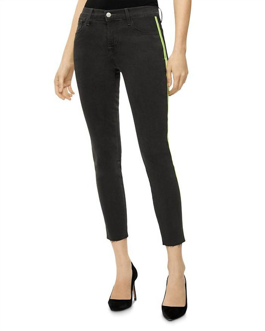 J Brand - 835 Epitome Neon Side Stripe Crop Skinny Leg Jeans