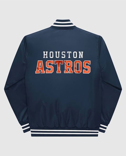 Starter - Men's Houston Astros Varsity Satin Full-snap Jacket