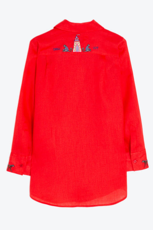 Vilagallo - Women's Blanca Embroidered Shirt