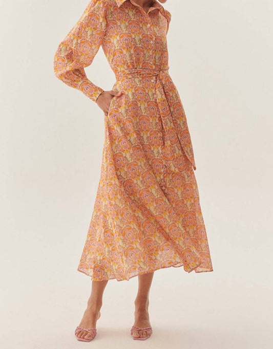 Exquise - Floral Print Midi Dress