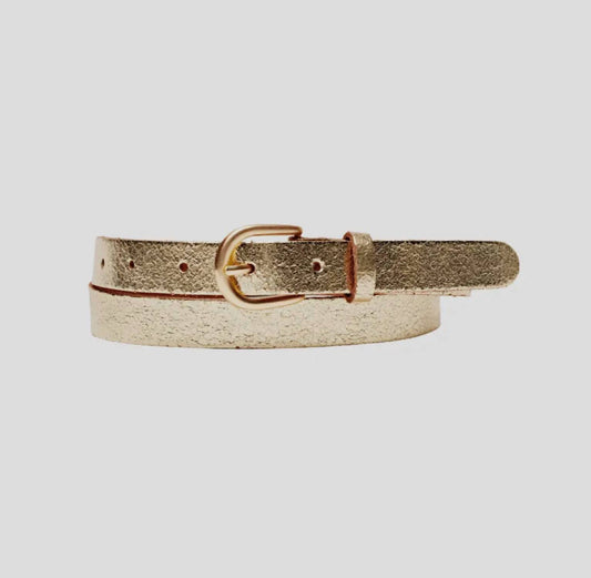 Amsterdam Heritage - Women's Eva Metallic Leather Belt