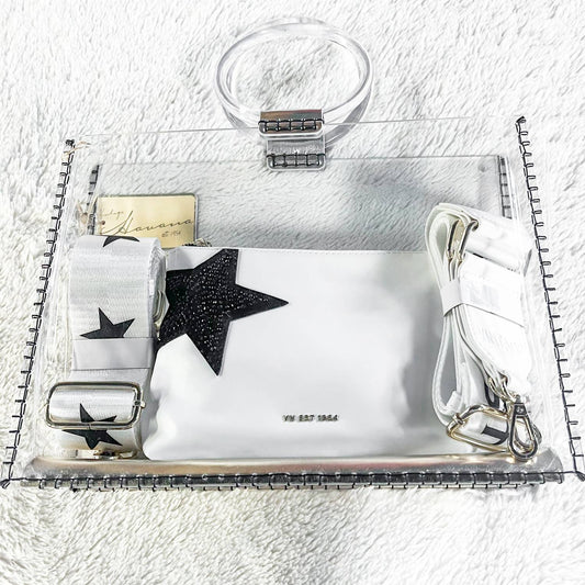 Vintage Havana - Women's Molly Black Star Clutch