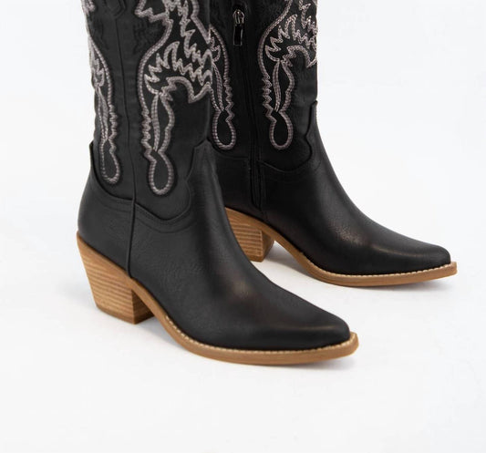 Ccocci - Women's Pointed Toe Cowboy Boot