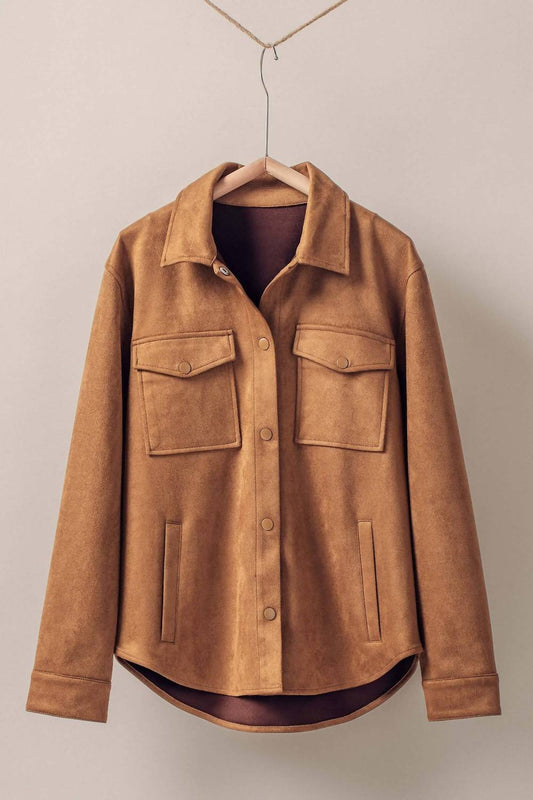 Trend:Notes - Women's Faux Suede Shacket