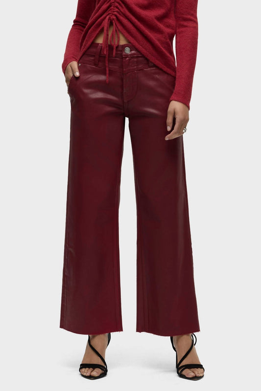 Hudson - Rosie High-Rise Front Yoke Wide Leg Ankle Jean