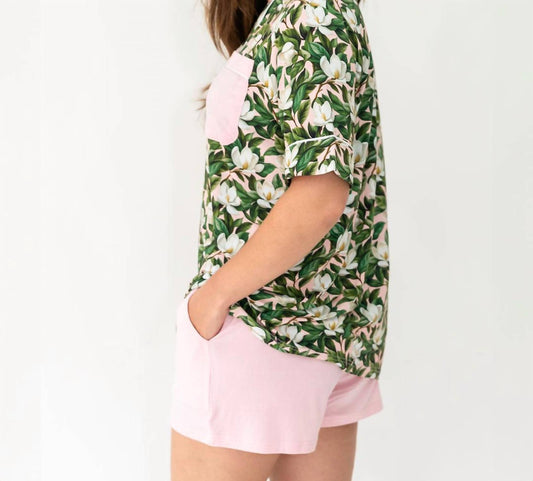 Laree + Co. - Women's Magnolia Bamboo Luxe Lounge Short Set