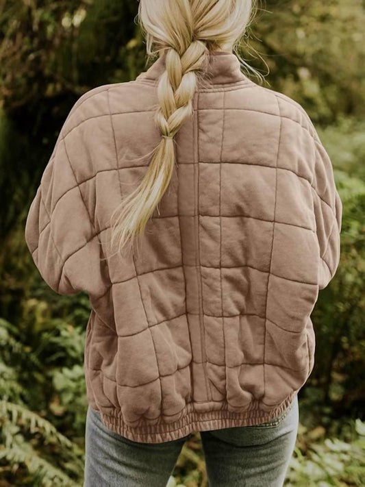 Sweet As A Peach - Quilted Winter Jacket