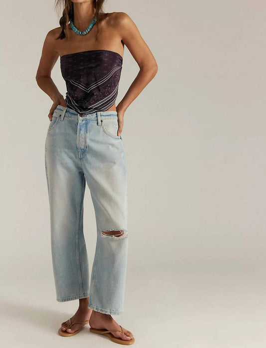 Free People - Deep Trance Dropped Boyfriend Jeans